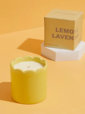 Bougie ondulée - Jaune