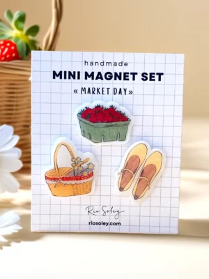 Mini aimants - Market day