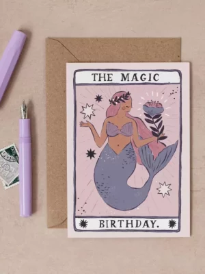 Carte - Happy Birthday - Magique sirène