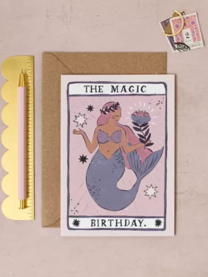 Carte - Happy Birthday - Magique sirène