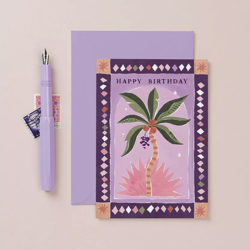 Carte - Happy Birthday - Palmier – Image 2