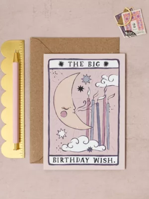 Carte - Happy Birthday - Tarot lune