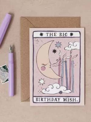 Carte - Happy Birthday - Tarot lune