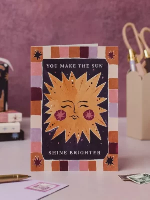 Carte - Soleil brille plus fort