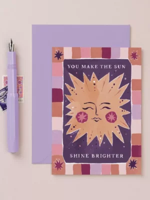 Carte - Soleil brille plus fort