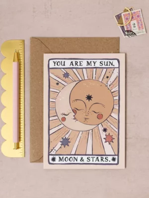 Carte - Soleil lune étoiles