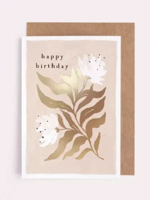 Carte - Happy Birthday - Florale