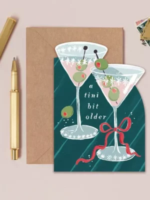 Carte - Happy Birthday - A tini bit older martini