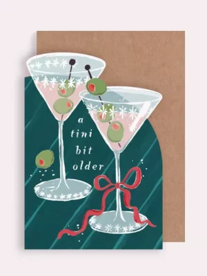 Carte - Happy Birthday - A tini bit older martini