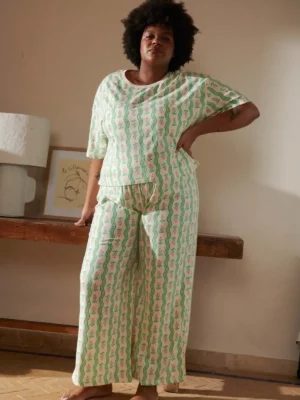 PYJAMA LONG Vagues Provençales