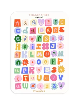 Sticker A5 - Alphabet 1