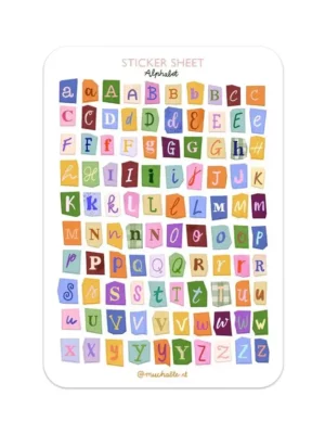 Sticker A5 - Alphabet 2