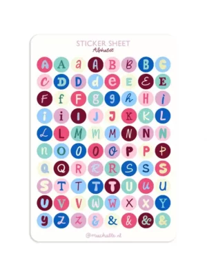 Sticker A5 - Alphabet 4