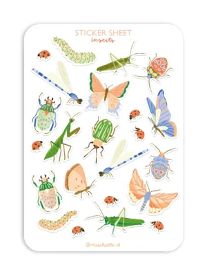 Sticker A5 - Insectes