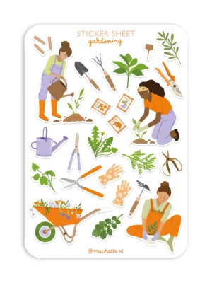 Sticker A5 - Jardinage
