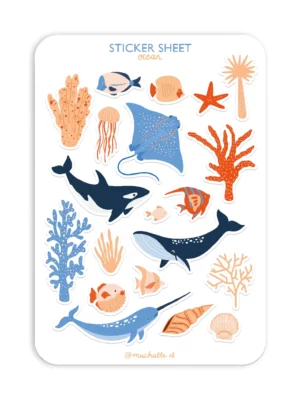 Sticker A5 - Océan