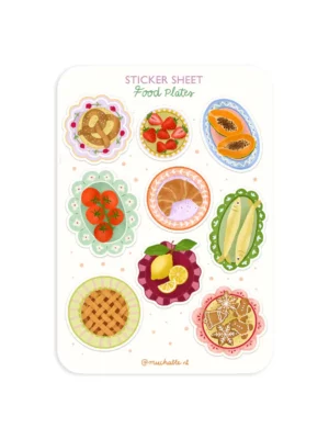 Sticker A6 - Assiettes