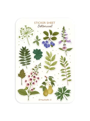 Sticker A6 - Botanique