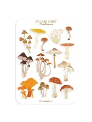 Sticker A6 - Champignons automne