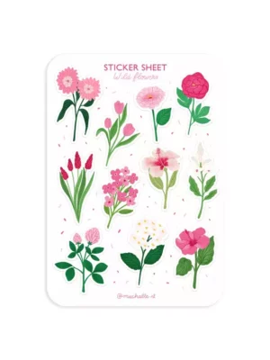 Sticker A6 - Fleurs sauvages