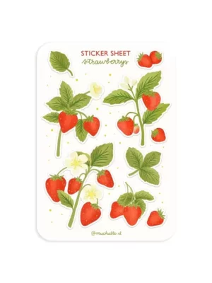 Sticker A6 - Fraises d'été