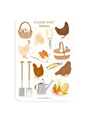 Sticker A6 - Poules