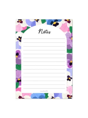 Bloc notes - Motif pensées