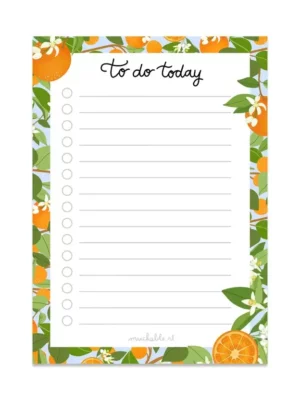 Bloc notes - Oranges