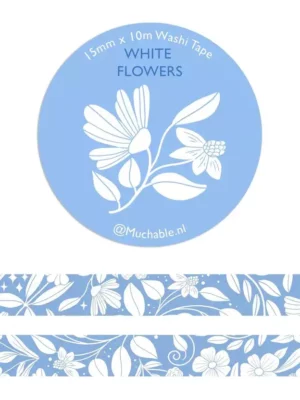 Masking tape - Fleurs bleues