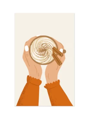 Mini carte - Chocolat d'automne