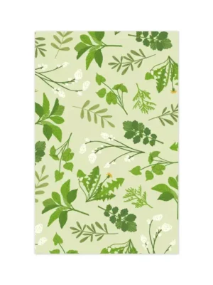 Mini carte - Motif d'herbes