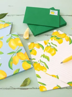 Coffret de Papier à Lettre Citrons