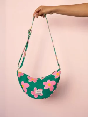 Le sac demie lune Andrea - Big flowers