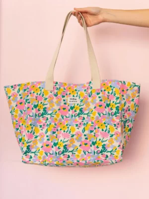Le cabas Claude - Pastel bloom