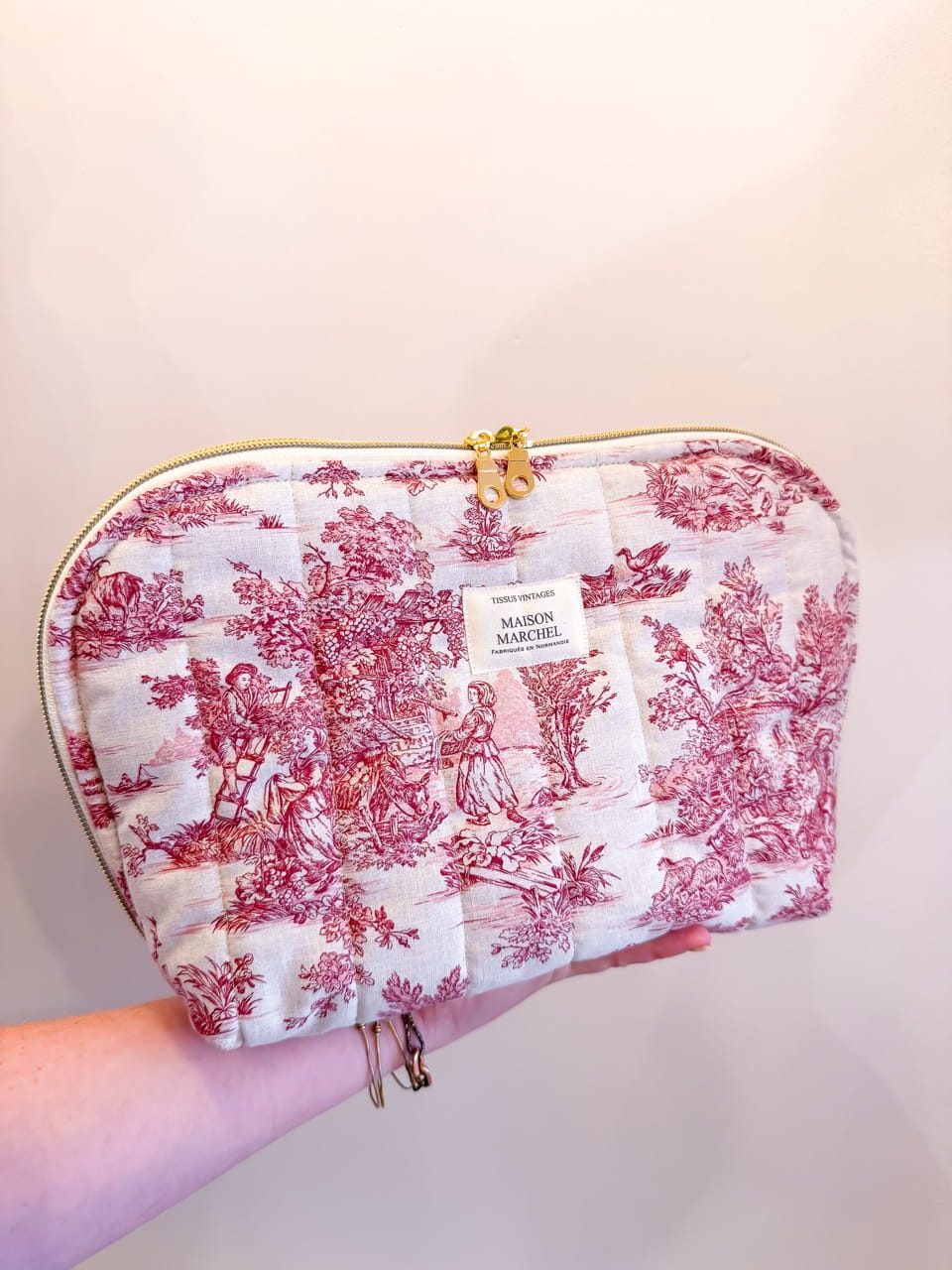 Pochette grande ouverture - Gravures rouge