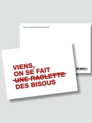 Carte Viens on se fait des bisous