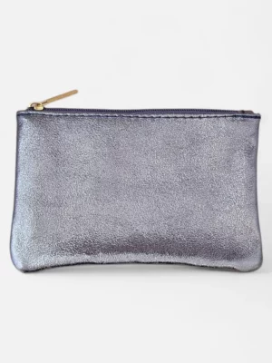 Pochette en cuir revalorisé