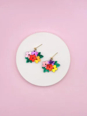 Boucles d’oreilles Bouquet