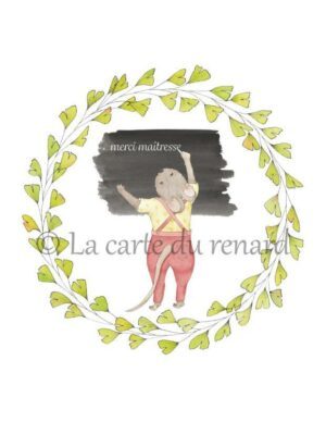 Carte Merci maîtresse souris