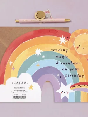 Carte - Happy Birthday - Arc-en-ciel