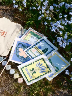 Cartes numérotées à peindre - Provence