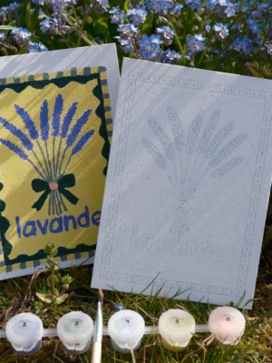 Cartes numérotées à peindre - Provence