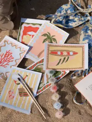 Cartes numérotées à peindre - Tropique
