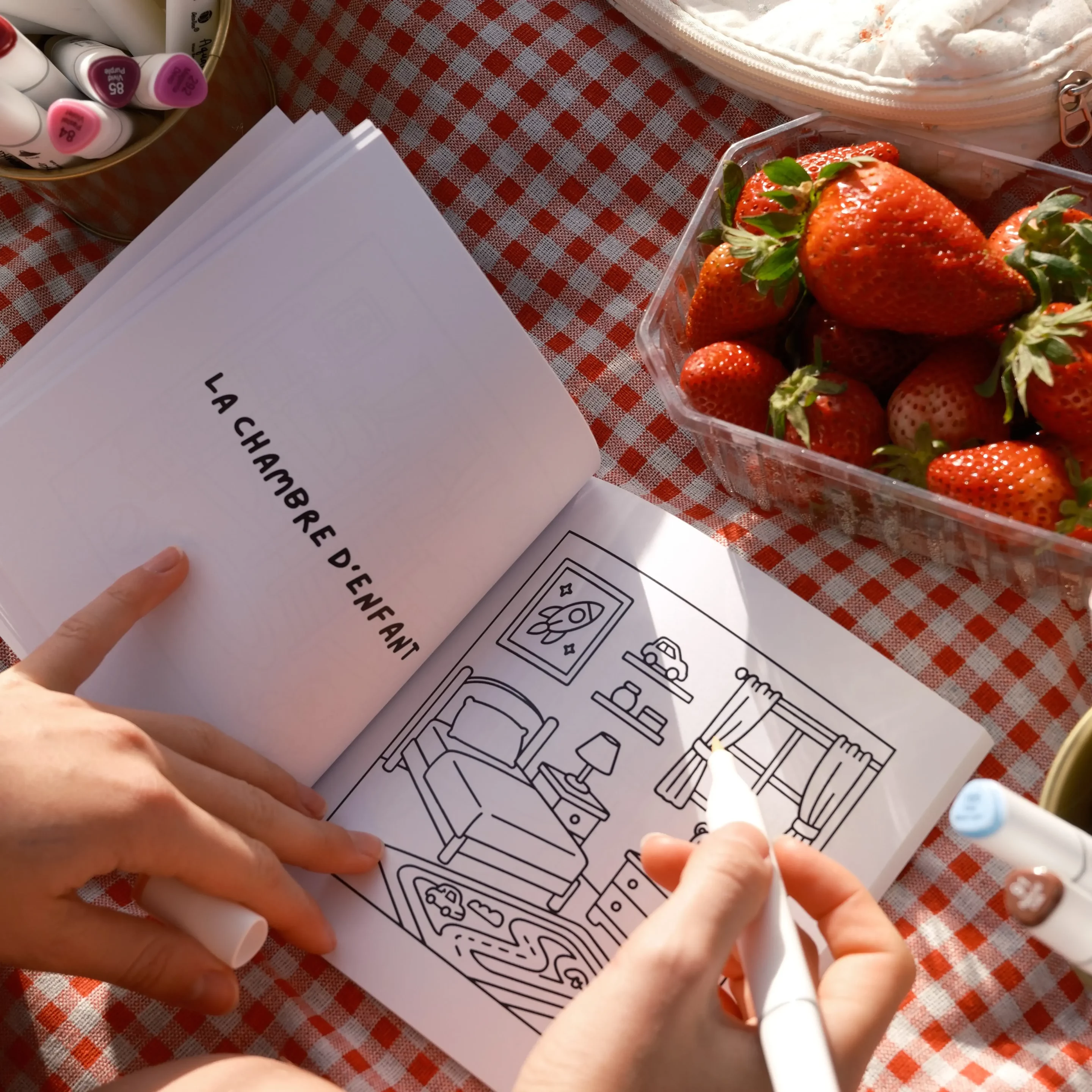 Livre de coloriage - Pièces de vie