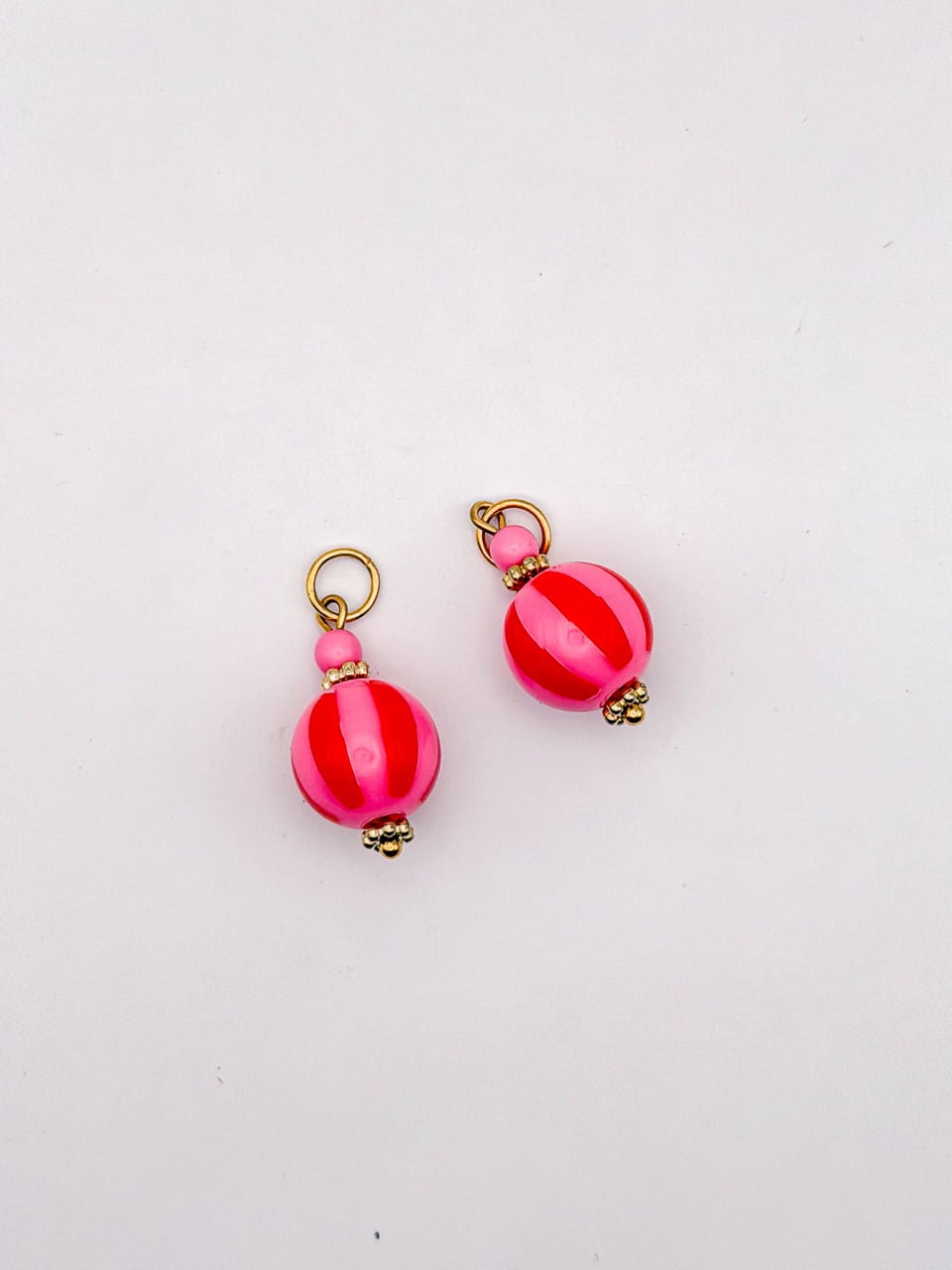 Recharges - BO Boule rayée - Rose & rouge