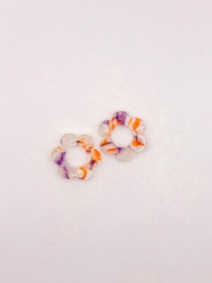 Recharges - BO Fleurs marbré - Violet orange