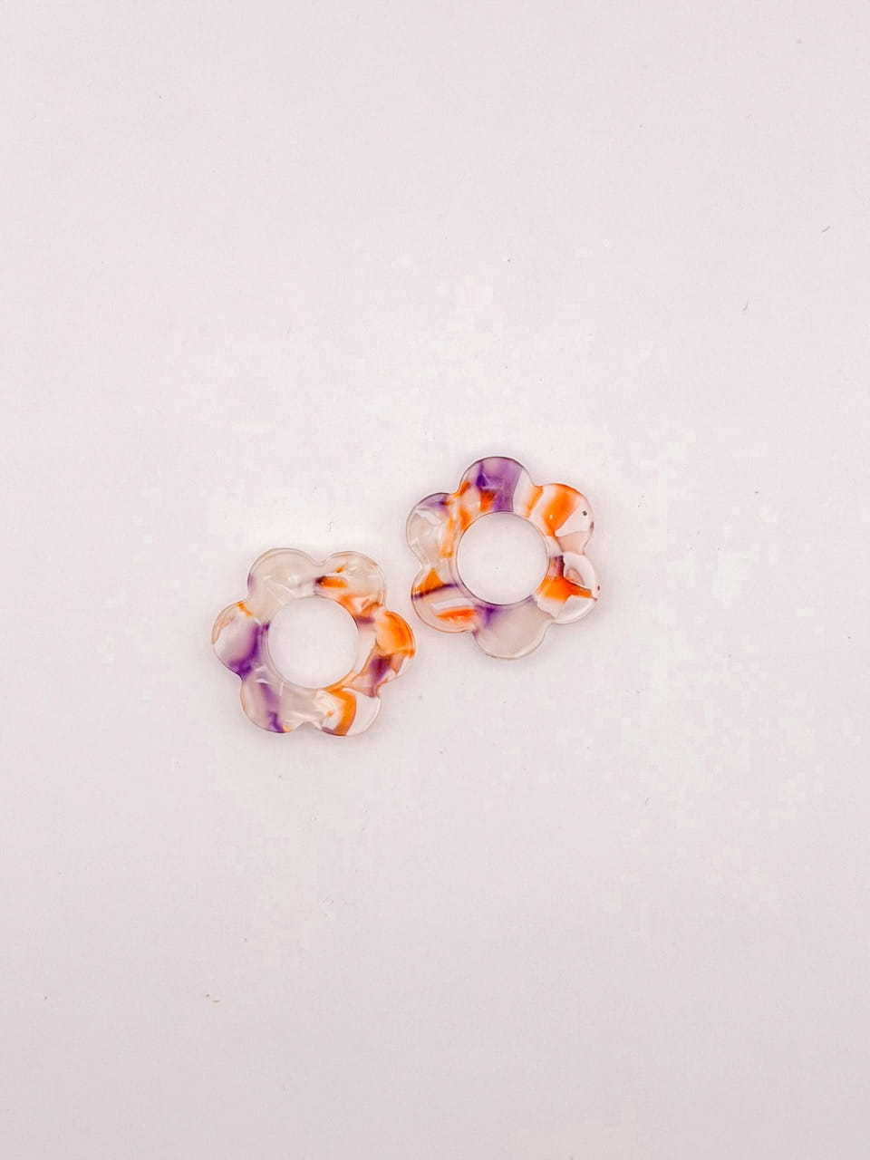 Recharges - BO Fleurs marbré - Violet orange