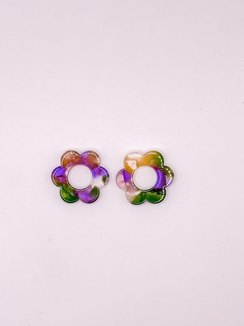 Recharges - BO Fleurs marbré - Violet vert