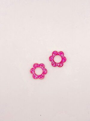 Recharges - BO Fleurs pailletés - Fuchsia