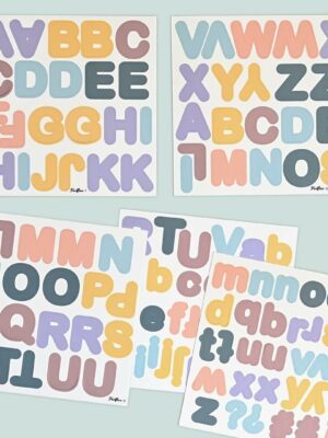 Alphabet magnétiques pastel